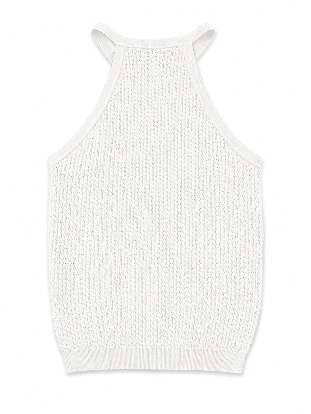 NWOT Alice+Olivia HEIDI POINTELLE TANK White Size Small - Picture 4 of 8